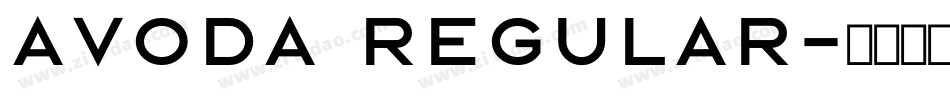 Avoda Regular字体转换
